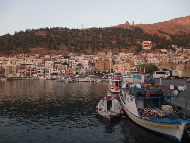 lever de soleil port de Kalymnos